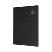 Collins A5 Desk Diary WTV Black 2023