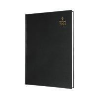 Collins A4 Desk Diary WTV Black 2024