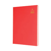 Collins A4 Desk Diary WTV Red 2023