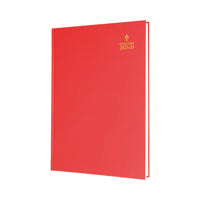 Collins Acdm Diary DPP A4 Red 23-24