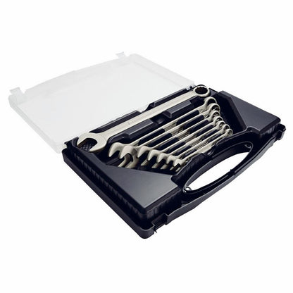 44019 Elora Long Metric Stainless Steel Combination Spanner Set (8 Piece) MS-8 Spanner/Wrench Metric Spanner Sets Professional Trade DIY Workshop Ga