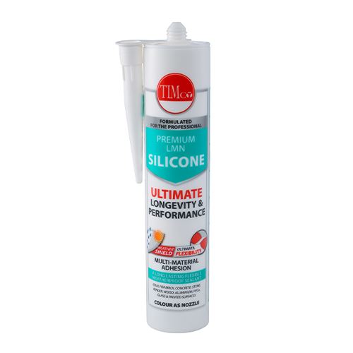 TIMCO Premium LMN Silicone White White 300ml Pack 1.0