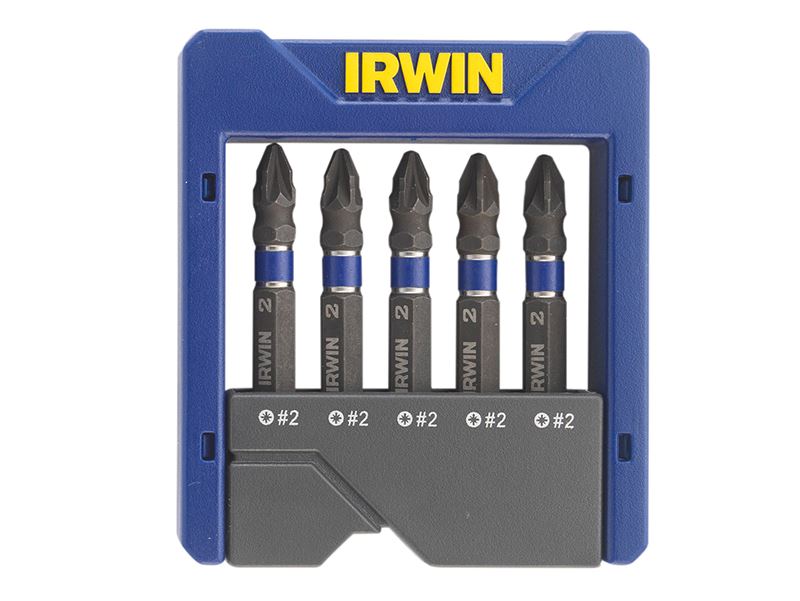 IRWIN� 1923435 Pozidriv Impact Screwdriver Pocket Bit Set, 5 Piece
