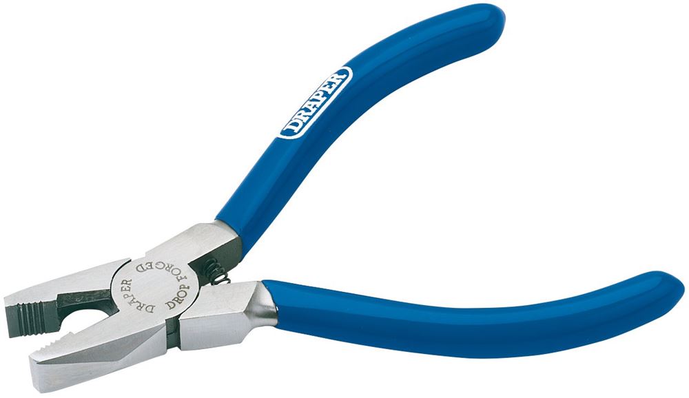 36200 Draper Spring Loaded Combination Pliers, 125mm 61A Professional Trade DIY Workshop Garage Use
