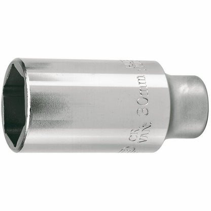 Draper 30MM 6PT DEEP SOCKET (HUB NUT) 22192 Hub Nut Socket, 1/2" Sq. Dr., 30mm
