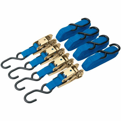 DRAPER 60960 - Ratcheting Tie Down Straps, 350kg (4 Piece)