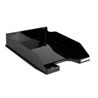 Contour Letter Tray Glossy Black