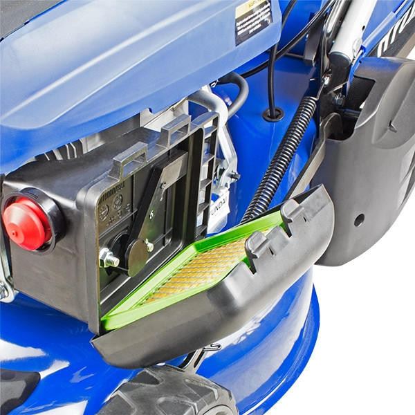 Hyundai HYM430SPER Petrol Lawn Mower 139cc 17"/43cm Electric Start Self Propelled Rear Roller Garden Mower Garden Grass Cutting