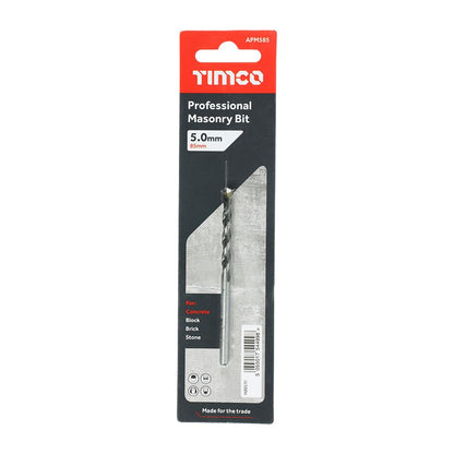 TIMCO Professional Masonry Bit 5.0 x 85 Pack 1