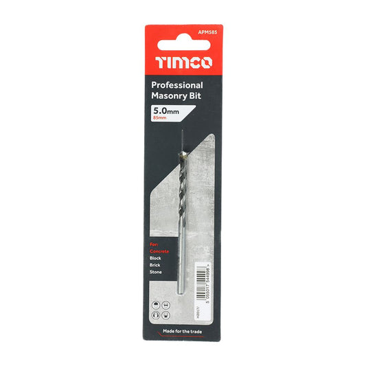 TIMCO Professional Masonry Bit 5.0 x 85 Pack 1