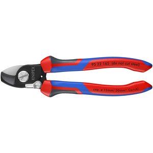 09448 KNIPEX KNIPEX 95 22 165 Cable Shears with Opening Spring, 165mm Professional Trade DIY Workshop Garage Use