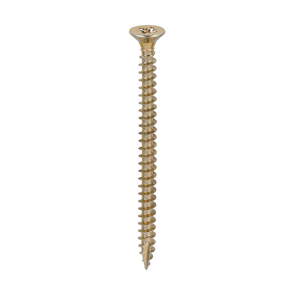TIMCO Classic Screw PZ2 CSK ZYP 5.0 x 70 Gold Pack 200