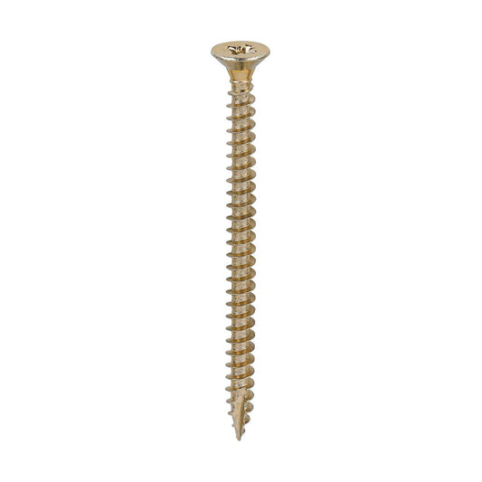 TIMCO Classic Screw PZ2 CSK ZYP 5.0 x 70 Gold Pack 200