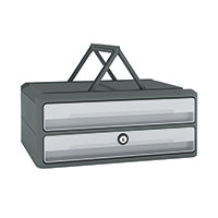 CEP Moovup 2 Drawer Module Grey