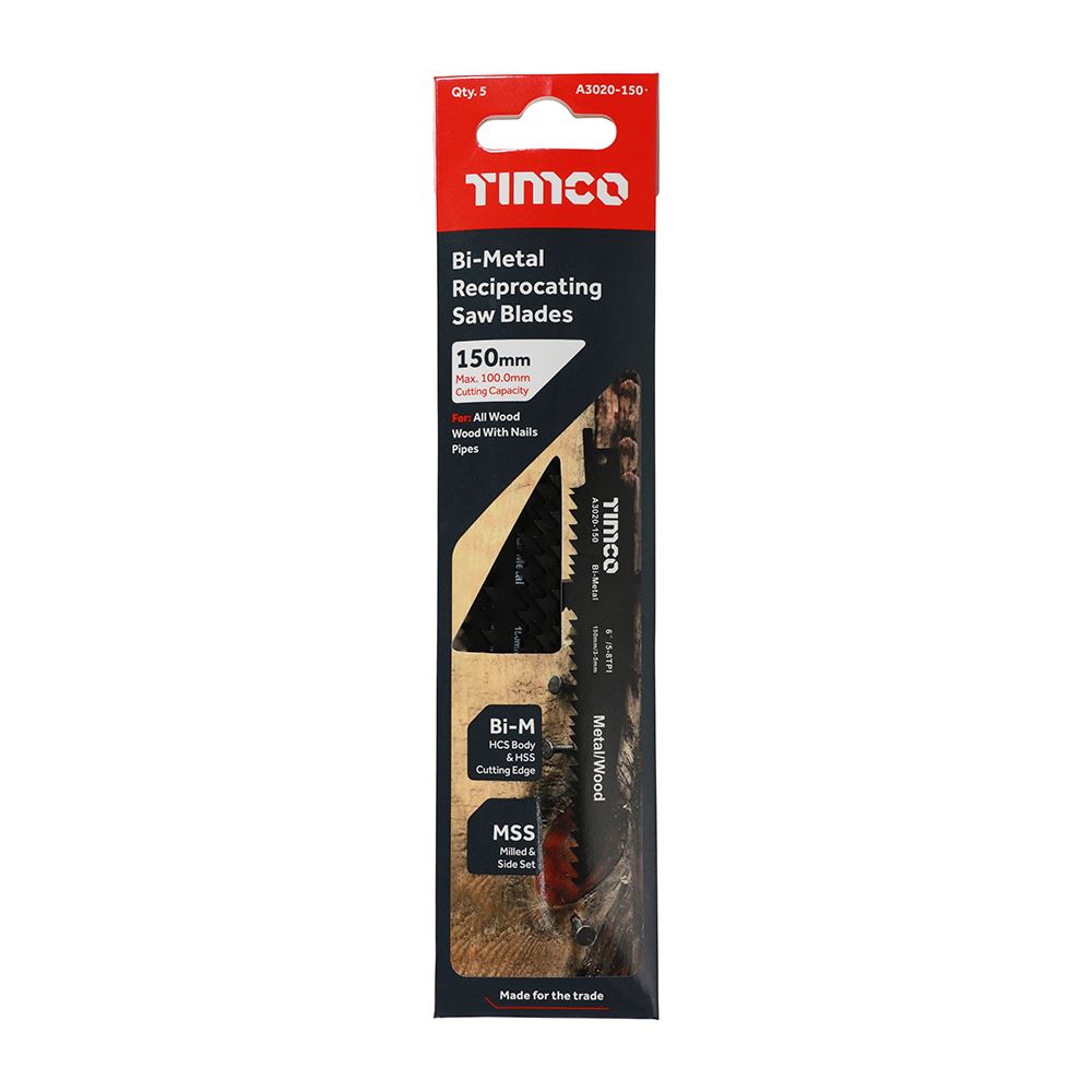 TIMCO Bi-Met Sabre Blades Demolition S610VF Pack 5