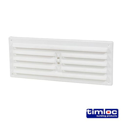 TIMCO Hit and Miss Grille Vent White 242 x 89 White Pack 1
