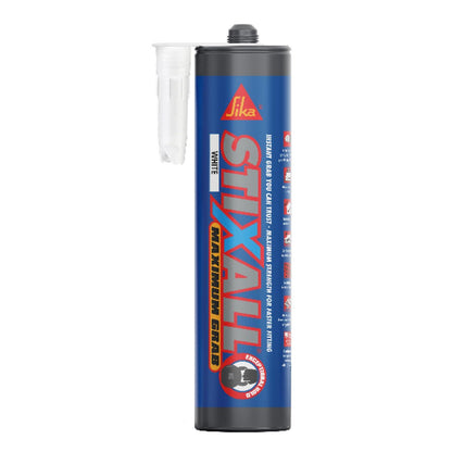 Sika Stixall Ultra White Hybrid Adhesive & Sealant – Waterproof, Flexible, Mould & Weather Resistant for Bathrooms & Kitchens