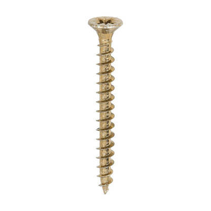 TIMCO Solo Woodscrew PZ3 CSK ZYP 6.0 x 60 Gold Pack 200