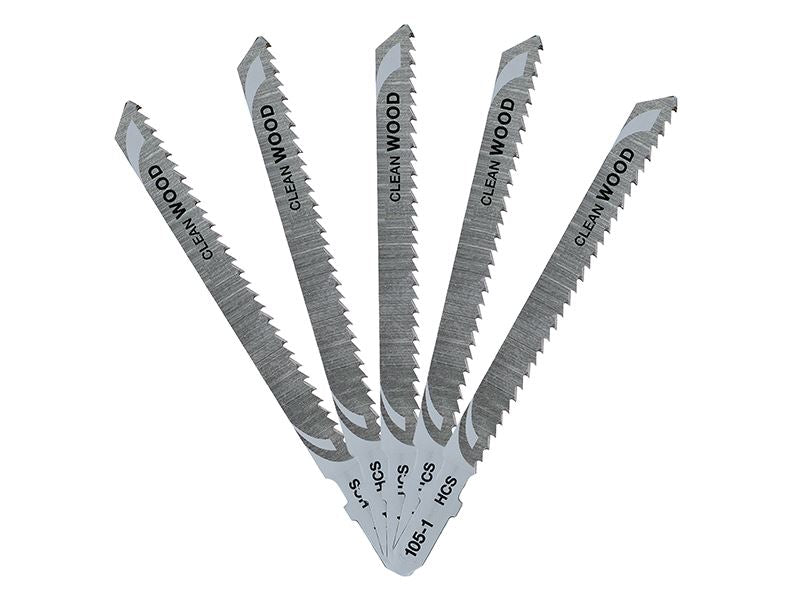 DeWalt DT2165-QZ HCS Wood Jigsaw Blades Pack of 5 T101B