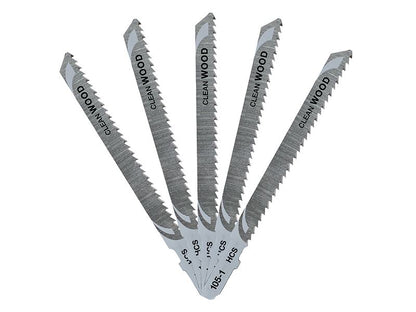DeWalt DT2165-QZ HCS Wood Jigsaw Blades Pack of 5 T101B