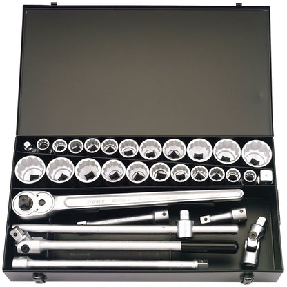 00335 Elora Elora Metric and Imperial Socket Set, 3/4 Sq. Dr. (31 Piece) 770-S22 MAU 3/4 Socket Sets Professional Trade DIY Workshop Garage Use