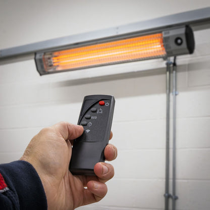 Sealey IWMH6000R High Efficiency Wall Mounting Infrared Short Wave Heater 6000W/230V | 2000/4000/6000W, Timer, Tip-Over Switch