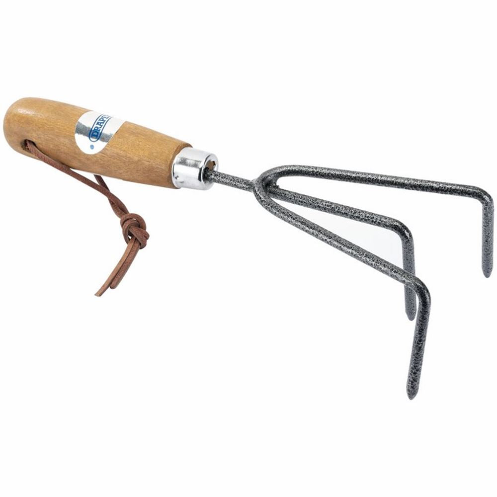 14316 Draper Carbon Steel Heavy Duty Hand Cultivator with Ash Handle A3094/I Cultivators and Tillers Professional Trade DIY Workshop Garage Use