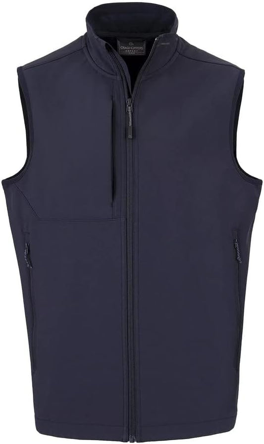 Craghoppers Expert Basecamp Softshell Vest Bodywarmer, Navy , L