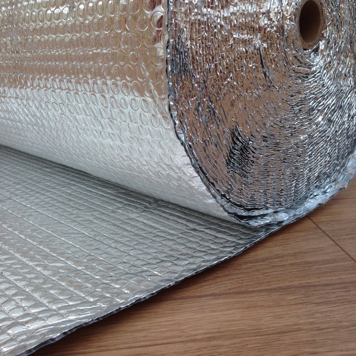 Yuzet 1.2m x 25m Double Foil Insulation Aluminium Bubble Loft Caravan Wall Tape