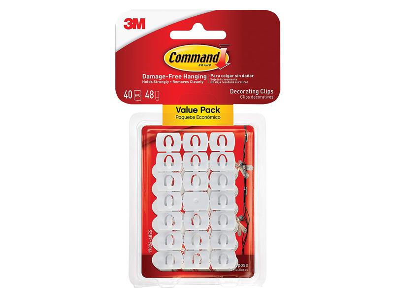 Command� 17026-VP White Decorating Clips (Pack 40)