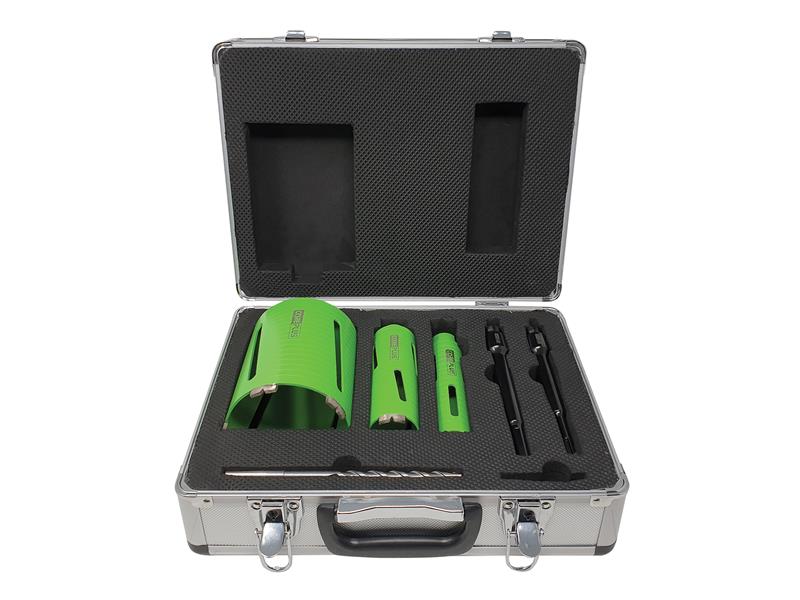 CorePlus CORDCDKIT7 DCDKIT7 Diamond Dry Core Drill Bit Set, 7 Piece
