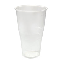 Plastic Pint Glass Clear Pk50
