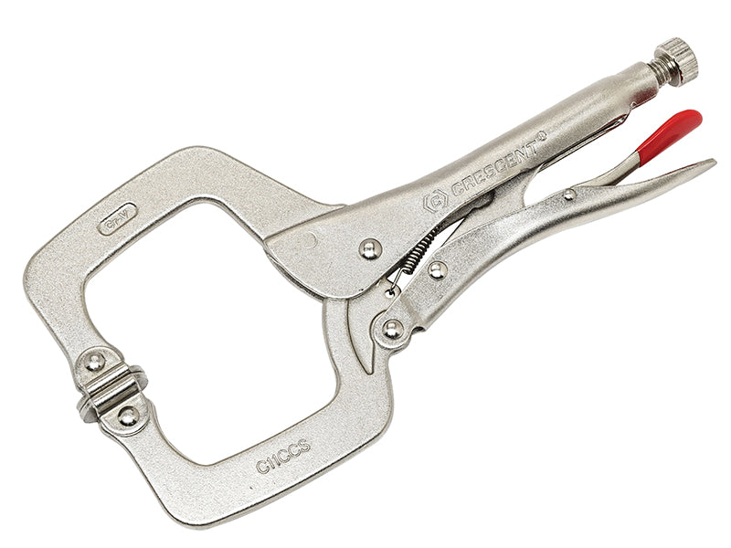 Crescent� C11CCSVN Locking C-Clamp with Swivel Pads 280mm (11in)