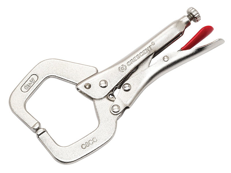 Crescent� C6CCSVN Locking C-Clamp with Swivel Pads 150mm (6in)
