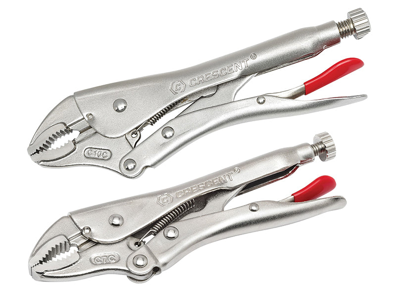 Crescent� CLP2SETN Curved Jaw Locking Pliers with Wire Cutter Set  2 Piece