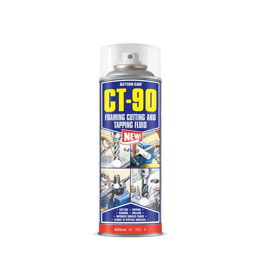 Action Can CT-90 Cutting & Tapping Fluid Foam Lubricant Metal Drilling 400ml