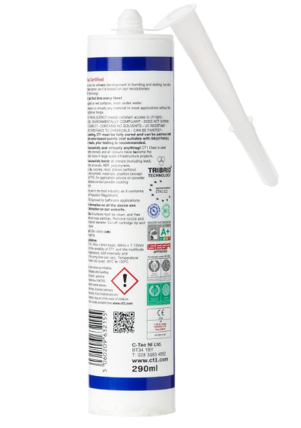 CT1 All Colours TRIBRID Multi-Purpose Sealant & Adhesive 290ml Flexible Odourles