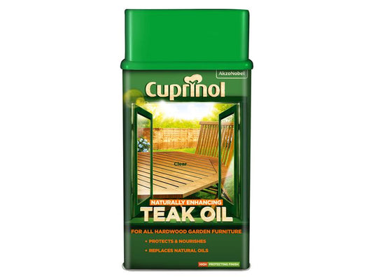 Cuprinol 5212362 Naturally Enhancing Teak Oil Clear 1 litre