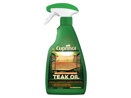 Cuprinol 5212378 Naturally Enhancing Teak Oil Clear Spray 500ml