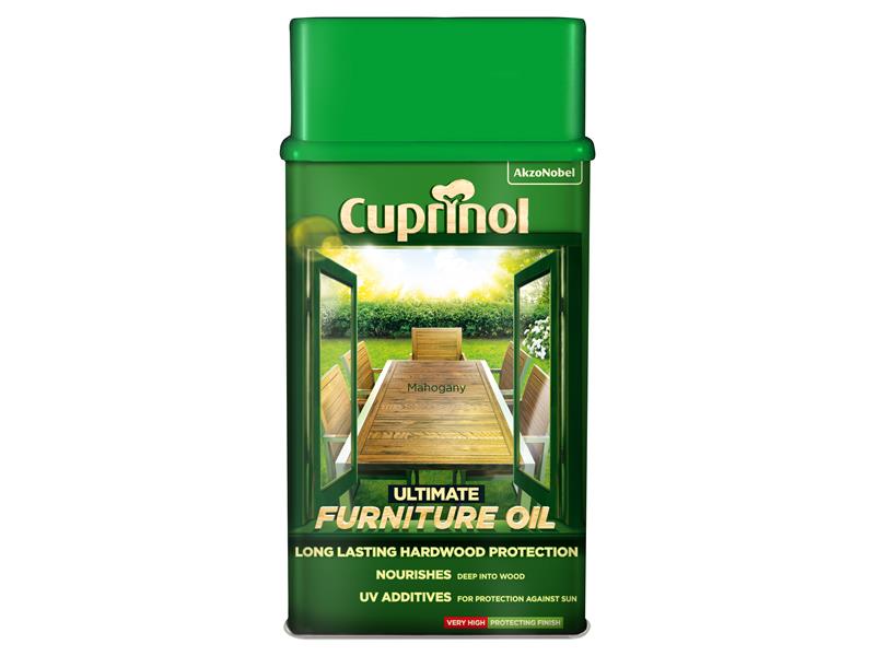 Cuprinol 5212403 Ultimate Furniture Oil Mahogany 1 litre