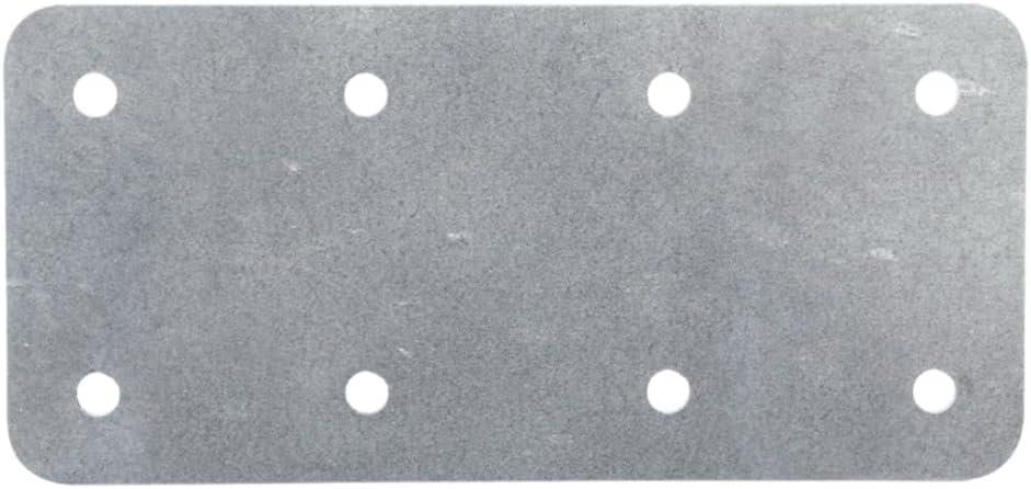 Perry 4718 SleeperSecure Short Internal Straight Support Plate Galvanised for Timber Railway Sleepers Raised Beds Garden Borders Landscaping and Retaining Walls