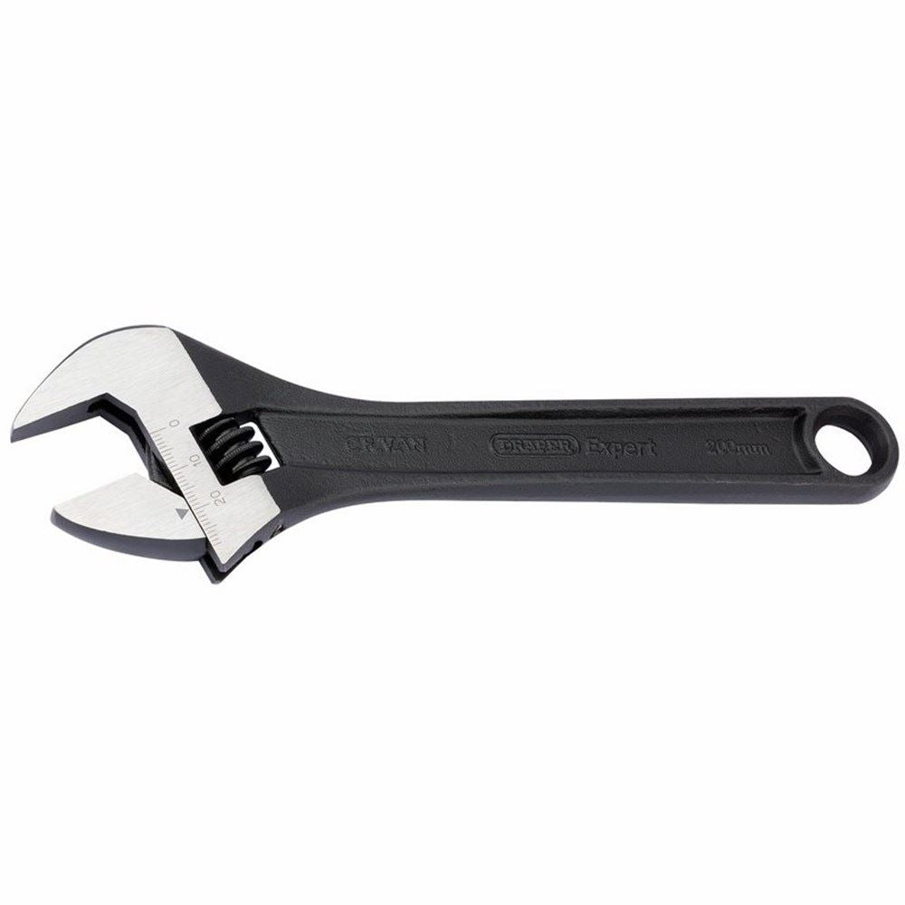 DRAPER 52680 - 200mm Crescent-Type Adjustable Wrench with Phosphate Finish