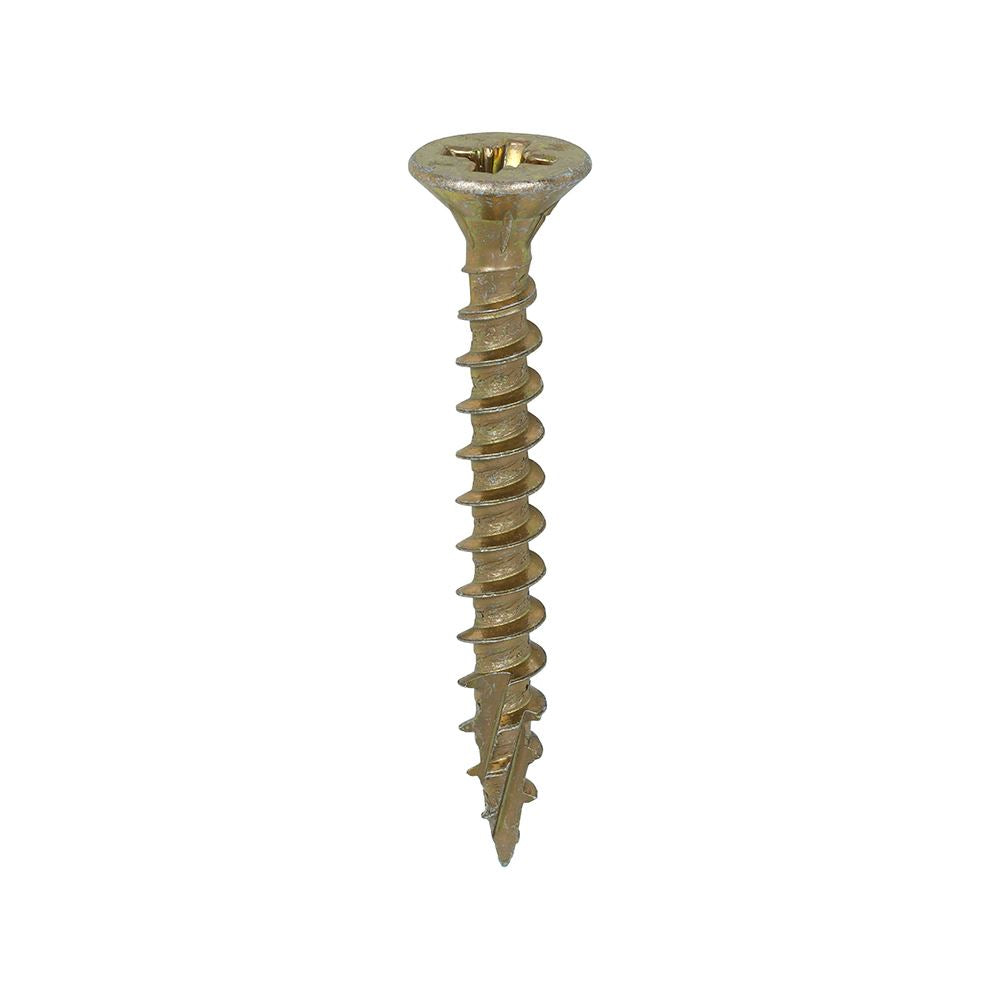 TIMCO Solo Woodscrew PZ3 CSK ZYP 6.0 x 50 Gold Pack 200