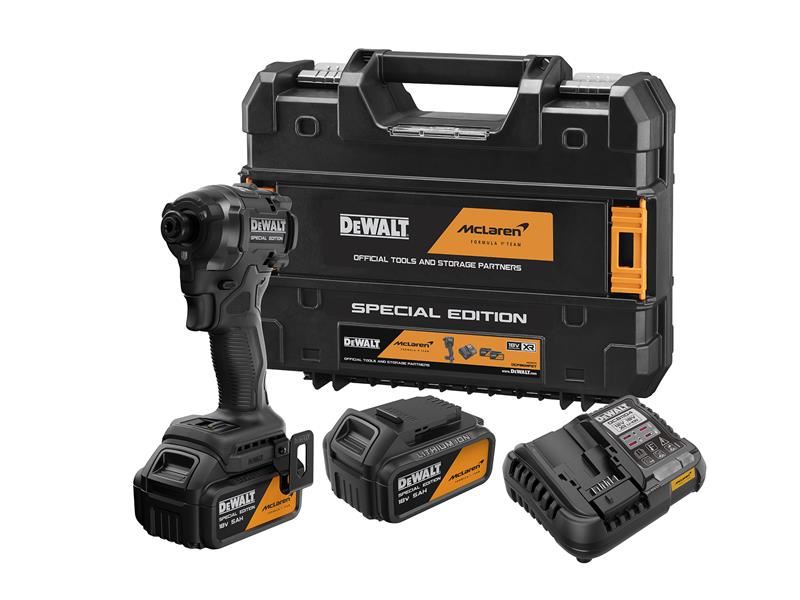 DeWalt McLaren F1 Impact Driver 18V 2x5Ah Li-ion Kit 1/4in Hex Driver