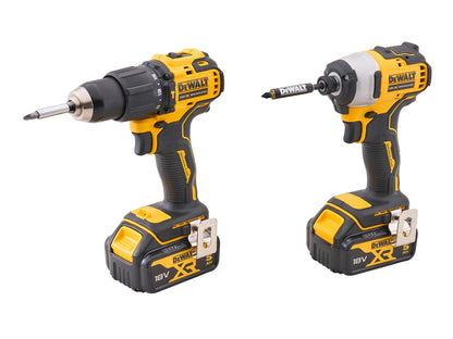 DeWalt 18V Combi & Impact Drill Twin Pack Professional Trade DIY Workshop Equipment