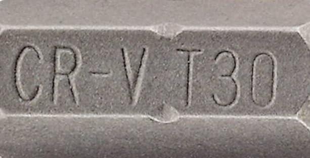 Draper 2PC 25MM T30 S/D BIT 66435 1/4" hex. Draper TX-STARÂ® E Shank Insert Bits