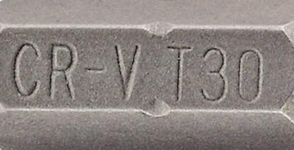 Draper 2PC 25MM T30 S/D BIT 66435 1/4" hex. Draper TX-STARÂ® E Shank Insert Bits