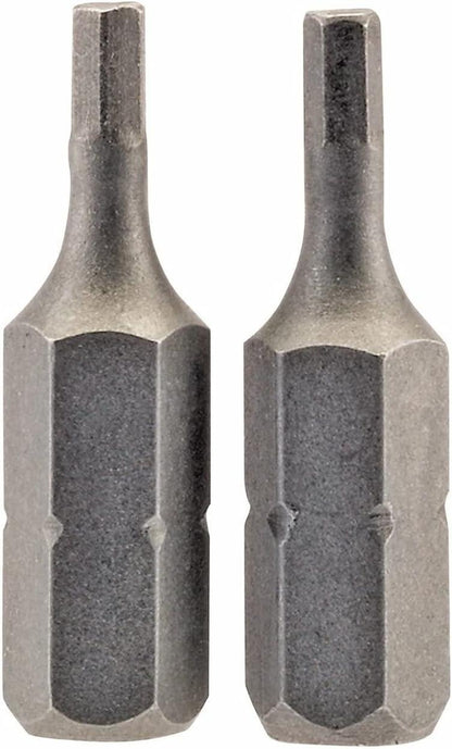 Draper 2PC 25MM 2.5MM HEX S/D BIT 63961 1/4" hex. Hexagonal E Shank Insert Bits