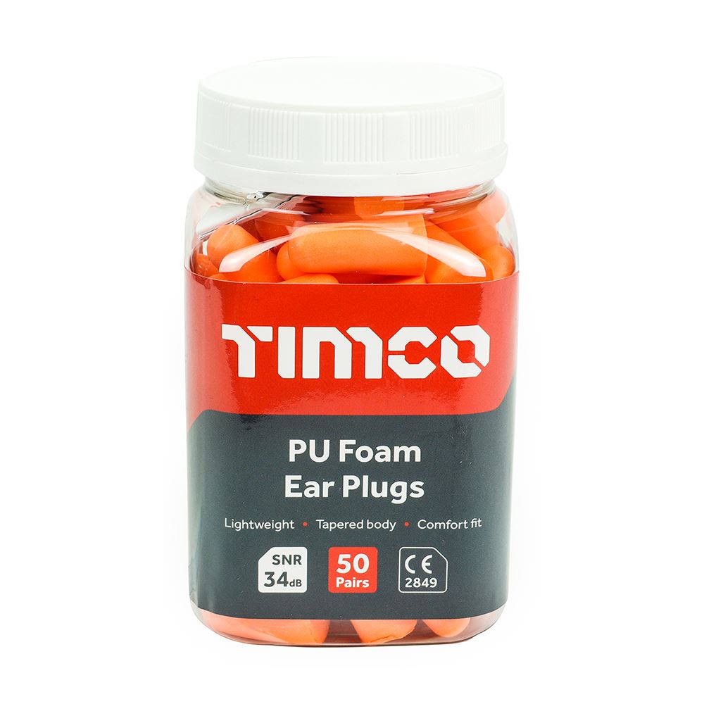 TIMCO PU Foam Ear Plugs JAR One Size Pack 50