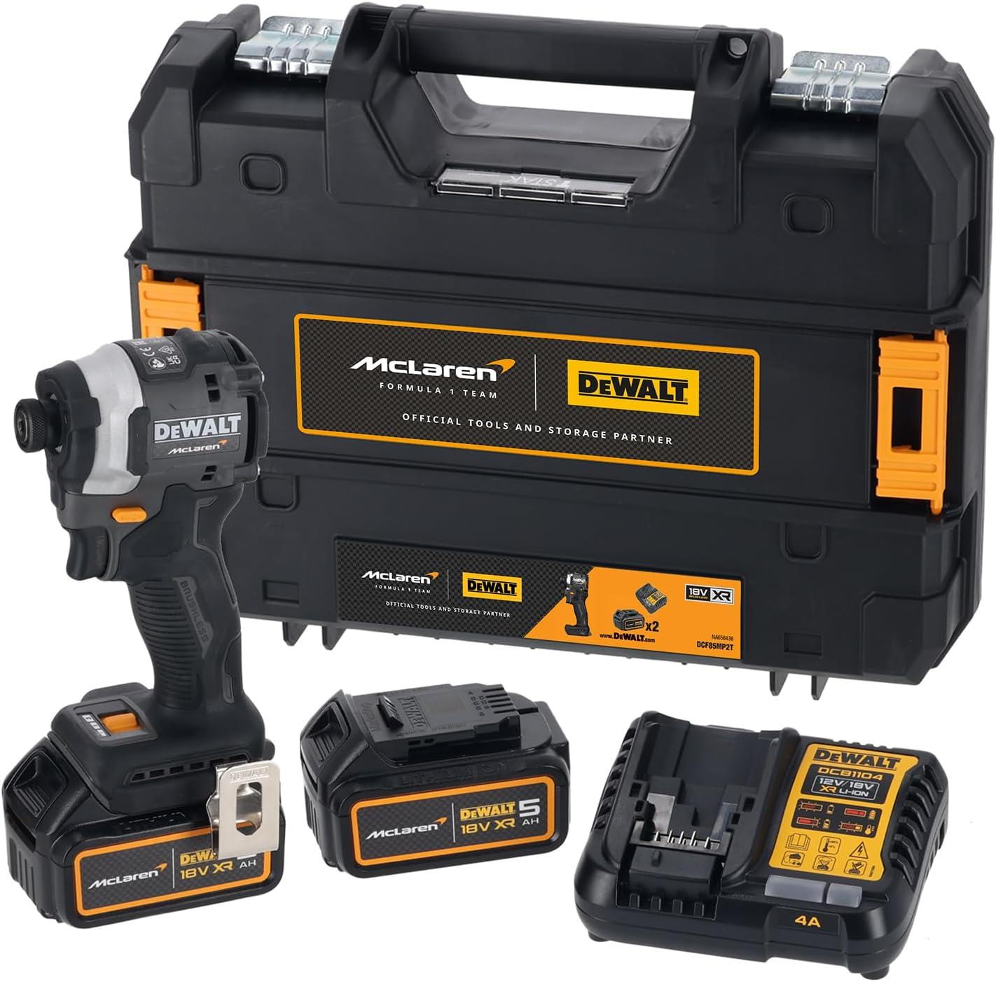 DeWalt McLaren XR Brushless Impact Driver 18V 2x5Ah Kit 1/4in F1 Edition